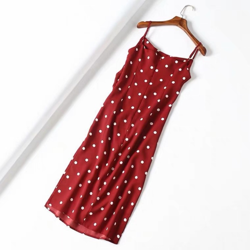 New French Style Red Wave Some Dress